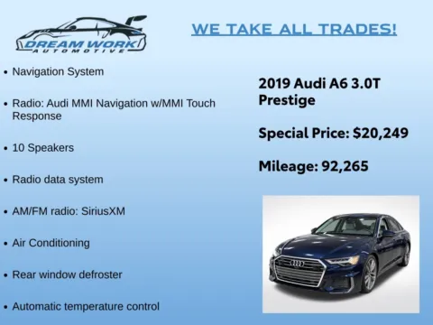 Photos of 2019 Audi A6 3.0T Prestige for sale in Charlotte, NC at Dream Work Automotive