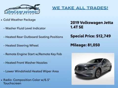 Photos of 2019 Volkswagen Jetta 1.4T SE for sale in Charlotte, NC at Dream Work Automotive