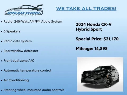 Photos of 2024 Honda CR-V Hybrid Sport for sale in Charlotte, NC at Dream Work Automotive