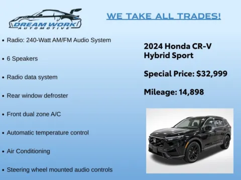 Photos of 2024 Honda CR-V Hybrid Sport for sale in Charlotte, NC at Dream Work Automotive