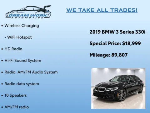 Photos of 2019 BMW 3 Series 330i for sale in Charlotte, NC at Dream Work Automotive