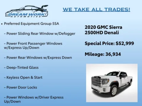 Photos of 2020 GMC Sierra 2500 HD Denali for sale in Charlotte, NC at Dream Work Automotive
