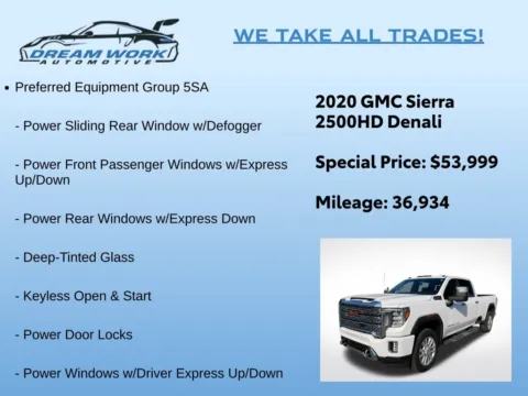 Photos of 2020 GMC Sierra 2500 HD Denali for sale in Charlotte, NC at Dream Work Automotive