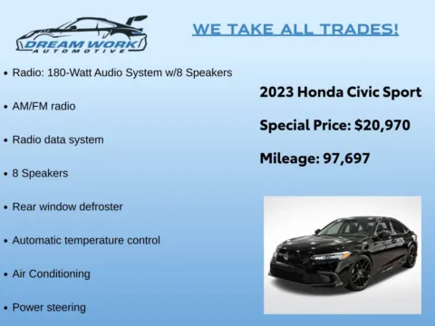 Photos of 2023 Honda Civic Sport for sale in Charlotte, NC at Dream Work Automotive