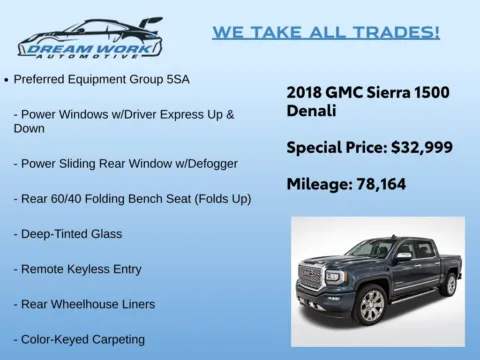 Photos of 2018 GMC Sierra 1500 Denali for sale in Charlotte, NC at Dream Work Automotive