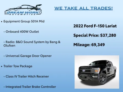 Photos of 2022 Ford F-150 Lariat for sale in Charlotte, NC at Dream Work Automotive