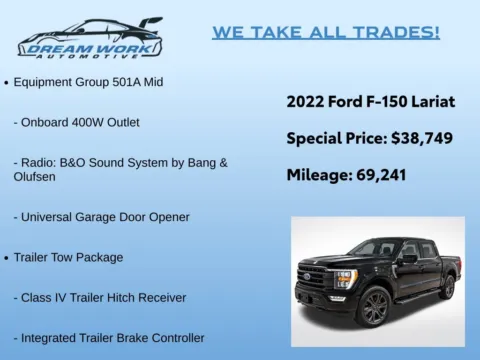 Photos of 2022 Ford F-150 Lariat for sale in Charlotte, NC at Dream Work Automotive