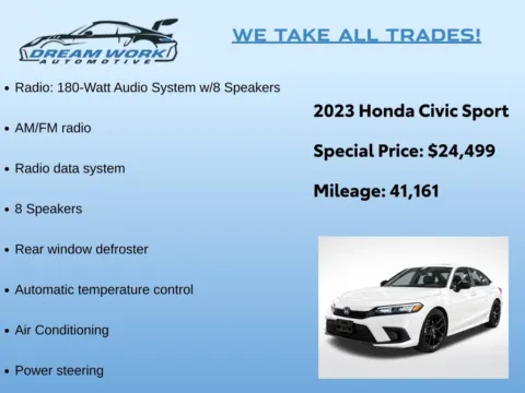 Photos of 2023 Honda Civic Sport for sale in Charlotte, NC at Dream Work Automotive
