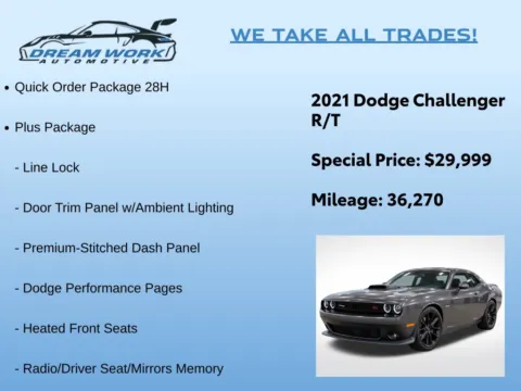 Photos of 2021 Dodge Challenger R/T for sale in Charlotte, NC at Dream Work Automotive