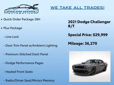 Photos of 2021 Dodge Challenger R/T for sale in Charlotte, NC at Dream Work Automotive
