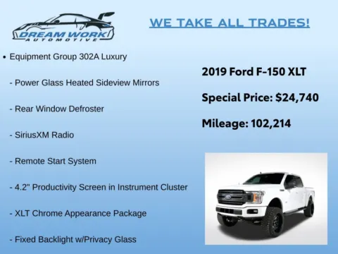 Photos of 2019 Ford F-150 XLT for sale in Charlotte, NC at Dream Work Automotive