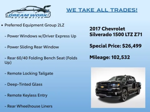 Photos of 2017 Chevrolet Silverado 1500 LTZ for sale in Charlotte, NC at Dream Work Automotive