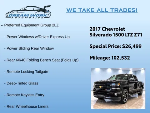 Photos of 2017 Chevrolet Silverado 1500 LTZ for sale in Charlotte, NC at Dream Work Automotive