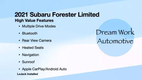 Another view of 2021 Subaru Forester Limited for sale in Charlotte, NC at Dream Work Automotive