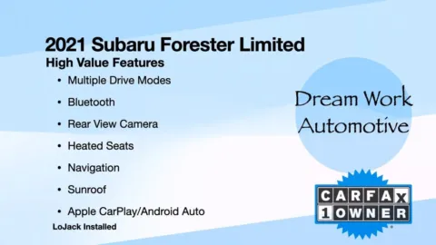 Another view of 2021 Subaru Forester Limited for sale in Charlotte, NC at Dream Work Automotive