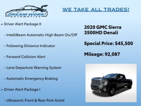 Photos of 2020 GMC Sierra 3500HD Denali for sale in Charlotte, NC at Dream Work Automotive
