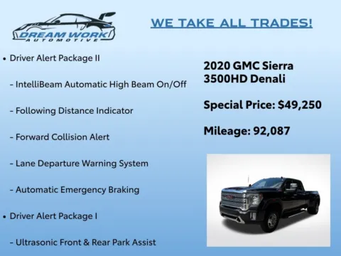 Photos of 2020 GMC Sierra 3500HD Denali for sale in Charlotte, NC at Dream Work Automotive