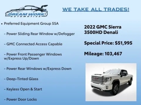 Photos of 2022 GMC Sierra 3500HD Denali for sale in Charlotte, NC at Dream Work Automotive
