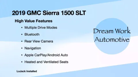 Another view of 2019 GMC Sierra 1500 SLT for sale in Charlotte, NC at Dream Work Automotive