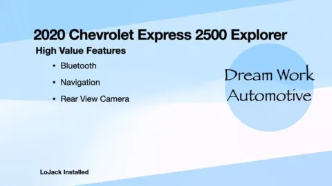 Another view of 2020 Chevrolet Express 2500 Explorer for sale in Charlotte, NC at Dream Work Automotive