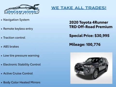Photos of 2020 Toyota 4Runner TRD Off-Road Premium for sale in Charlotte, NC at Dream Work Automotive