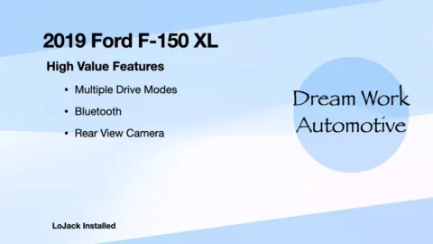 Another view of 2019 Ford F-150 XL for sale in Charlotte, NC at Dream Work Automotive