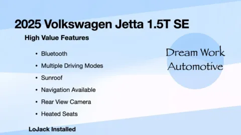 Another view of 2025 Volkswagen Jetta 1.5T SE for sale in Charlotte, NC at Dream Work Automotive
