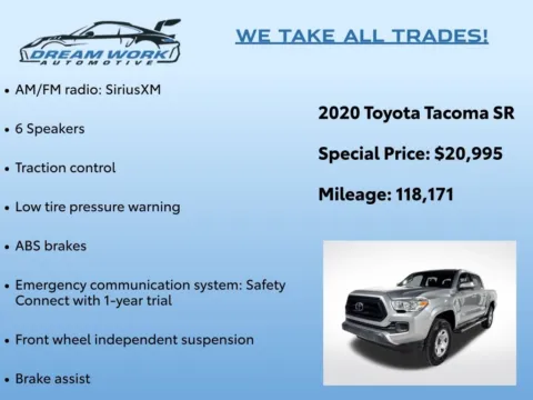 Photos of 2020 Toyota Tacoma SR for sale in Charlotte, NC at Dream Work Automotive