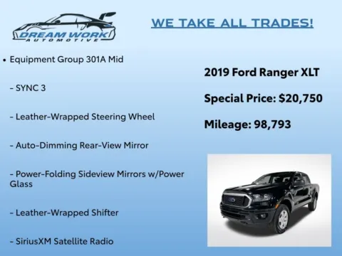 Photos of 2019 Ford Ranger XLT for sale in Charlotte, NC at Dream Work Automotive