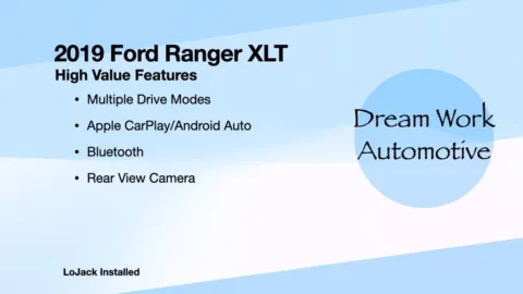 Another view of 2019 Ford Ranger XLT for sale in Charlotte, NC at Dream Work Automotive