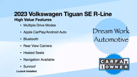 Another view of 2023 Volkswagen Tiguan 2.0T SE R-Line Black for sale in Charlotte, NC at Dream Work Automotive