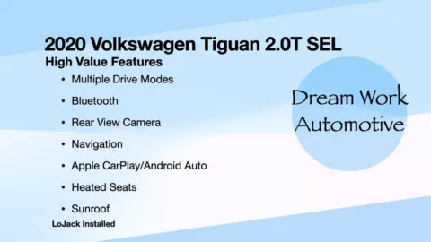 Another view of 2020 Volkswagen Tiguan 2.0T SEL for sale in Charlotte, NC at Dream Work Automotive