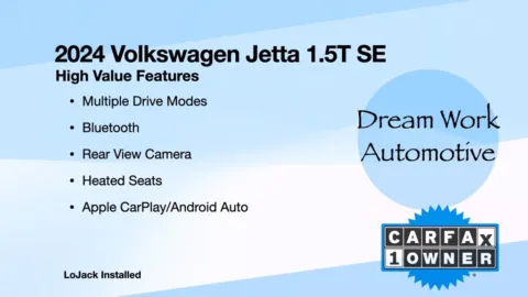 Another view of 2024 Volkswagen Jetta 1.5T SE for sale in Charlotte, NC at Dream Work Automotive