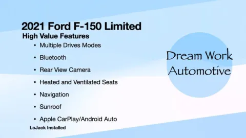 Another view of 2021 Ford F-150 Limited for sale in Charlotte, NC at Dream Work Automotive