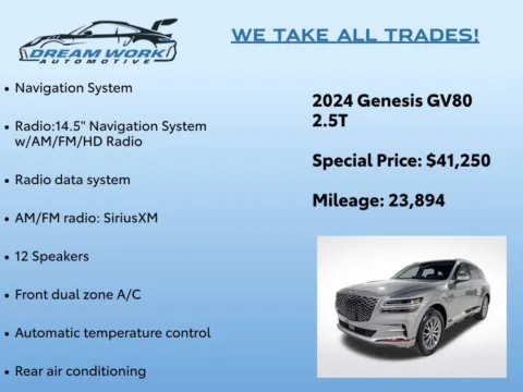 Photos of 2024 Genesis GV80 2.5T for sale in Charlotte, NC at Dream Work Automotive