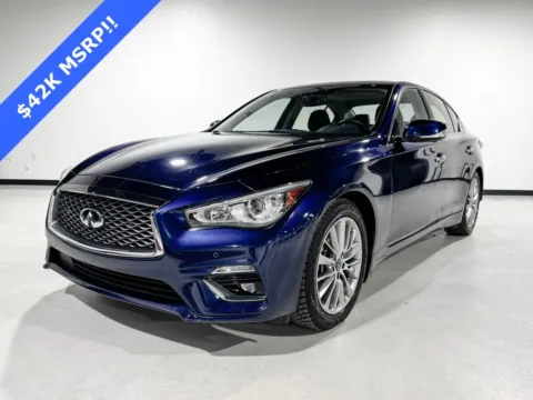 Blue 2022 INFINITI Q50 LUXE for sale in Charlotte, NC