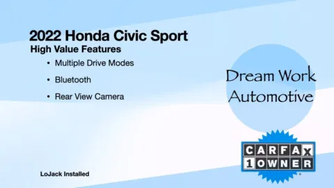 Another view of 2022 Honda Civic Sport for sale in Charlotte, NC at Dream Work Automotive