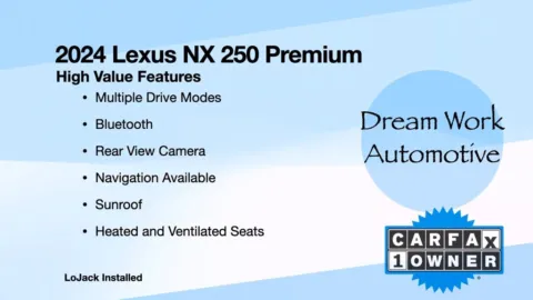 Another view of 2024 Lexus NX 250 Premium for sale in Charlotte, NC at Dream Work Automotive