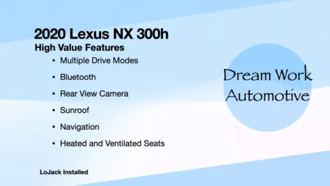 Another view of 2020 Lexus NX 300h for sale in Charlotte, NC at Dream Work Automotive
