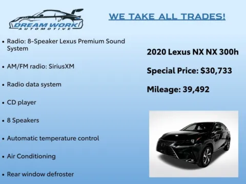 Photos of 2020 Lexus NX 300h for sale in Charlotte, NC at Dream Work Automotive