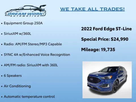 Photos of 2022 Ford Edge ST Line for sale in Charlotte, NC at Dream Work Automotive