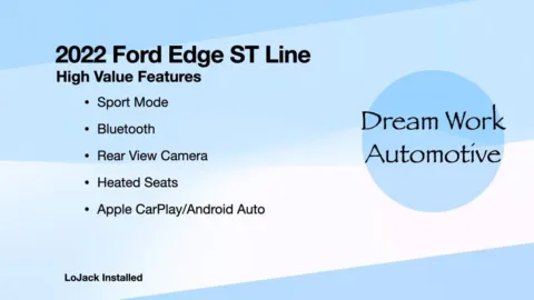 Another view of 2022 Ford Edge ST Line for sale in Charlotte, NC at Dream Work Automotive