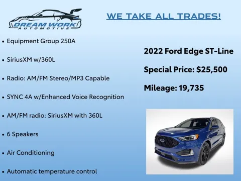 Photos of 2022 Ford Edge ST Line for sale in Charlotte, NC at Dream Work Automotive