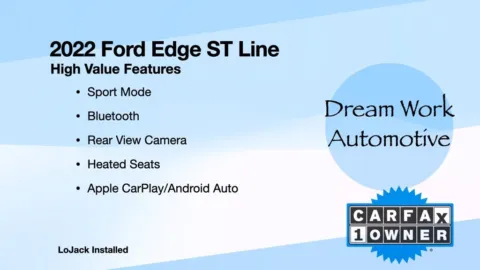 Another view of 2022 Ford Edge ST Line for sale in Charlotte, NC at Dream Work Automotive