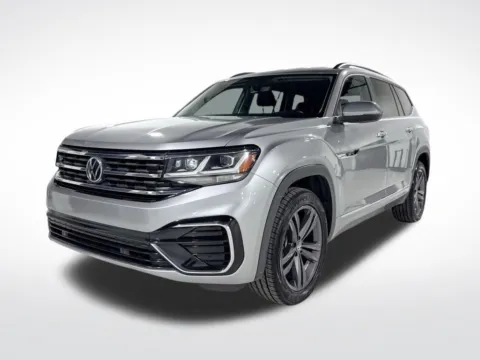 Silver 2021 Volkswagen Atlas 3.6L V6 SE w/Technology R-Line for sale in Charlotte, NC