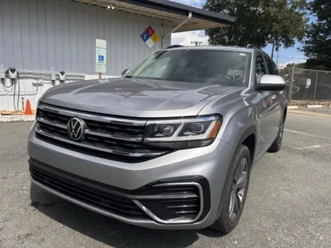 Silver 2021 Volkswagen Atlas 3.6L V6 SE w/Technology R-Line for sale in Charlotte, NC