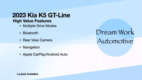 Another view of 2023 Kia K5 GT-Line for sale in Charlotte, NC at Dream Work Automotive