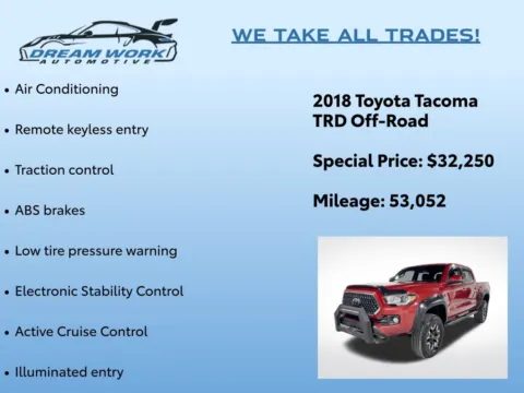Photos of 2018 Toyota Tacoma TRD Off-Road for sale in Charlotte, NC at Dream Work Automotive