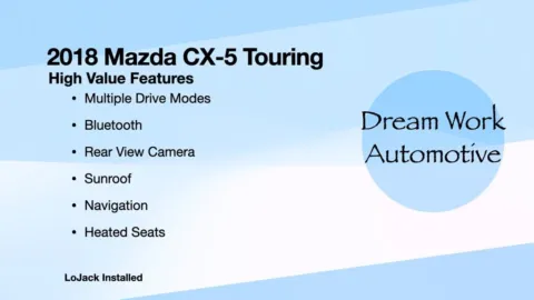 Another view of 2018 Mazda CX-5 Touring for sale in Charlotte, NC at Dream Work Automotive