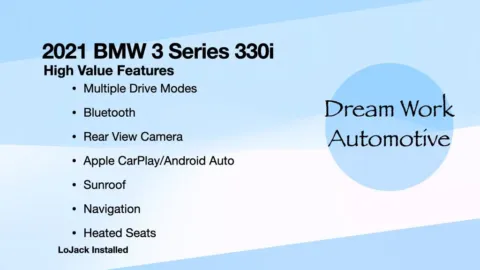 Another view of 2021 BMW 3 Series 330i for sale in Charlotte, NC at Dream Work Automotive